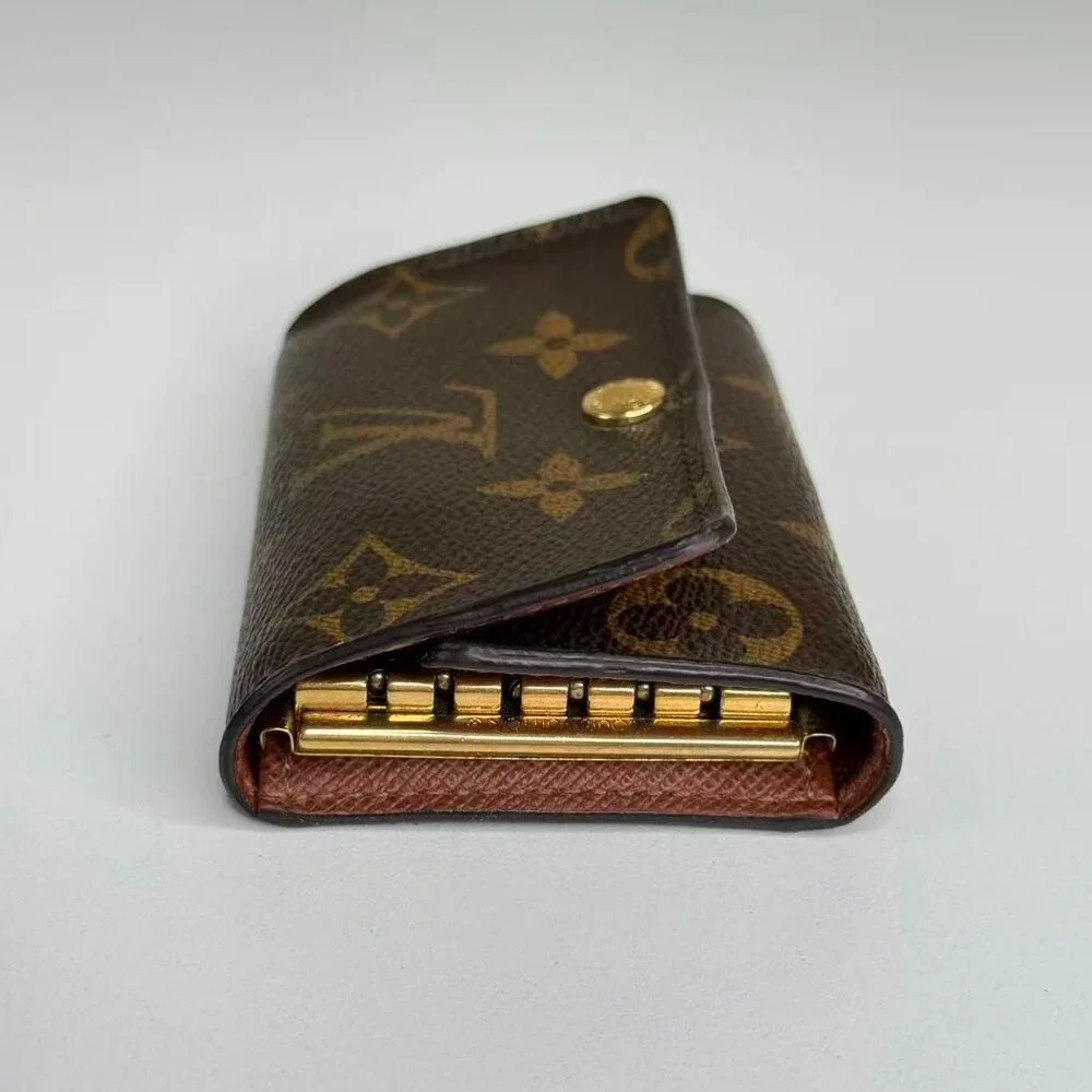 Louis Vuitton Monogram Canvas Keychain with Classic Gold Hardware